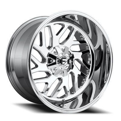 Aluminum Wheels 22X10 Triton D609 8 On 165.1 Chrome Plated 125.1 Bore -18 Offset Mesh Spoke Fuel Off Road Wheels