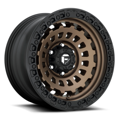 Aluminum Wheels 18X9 Zephyr D634 6 On 135 Matte Bronze W/Black Bead Ring 87.1 Bore 1 Offset Fuel Off Road Wheels