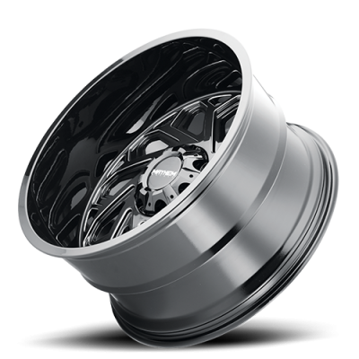 Mayhem Offroad Wheels Essex 8112 20x10 Milled Spokes Black -19 Off Set 8 Lug 4.75 BSM 125.2 Bore 165.1 Bolt Circle Cast Aluminum