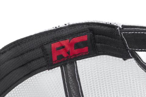 Rough Country Mesh Hat Black &amp; White Rough Country