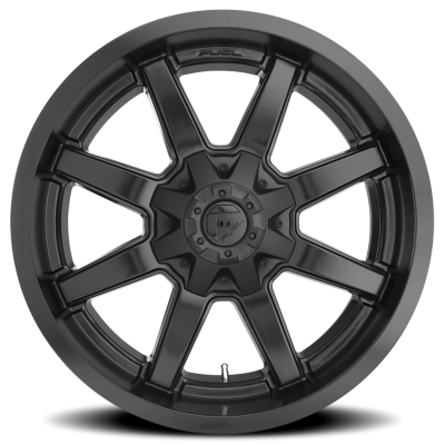 Aluminum Wheels 18X9 Maverick D436 8 On 165.1 Satin Black 125.1 Bore 20 Offset 8 Spoke Fuel Off Road Wheels