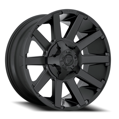 Aluminum Wheels 20X9 Contra D437 8 On 165.1 Matte Black 125.1 Bore 20 Offset 8 Spoke Fuel Off Road Wheels