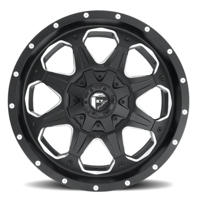 Aluminum Wheels 20X9 Boost D534 6 On 135/6 On 139.7 Black Milled 106.4 Bore 20 Offset Multi Spoke Fuel Off Road Wheels