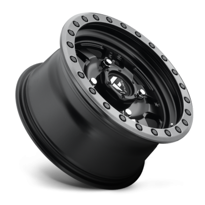 Aluminum Wheels 15X7 Anza UTV D557 4 On 136 Matte Black Beadlock 110.2 Bore 38 Offset 5 Spoke Fuel Off Road Wheels