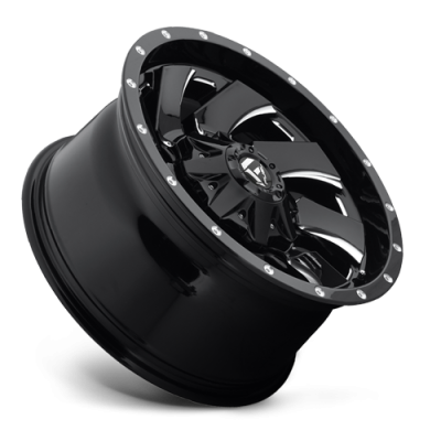 Aluminum Wheels 20X9 Cleaver D574 5 On 139.7/5 On 150 Gloss Black/Milled 110.3 Bore 20 Offset 8 Spoke Fuel Off Road Wheels