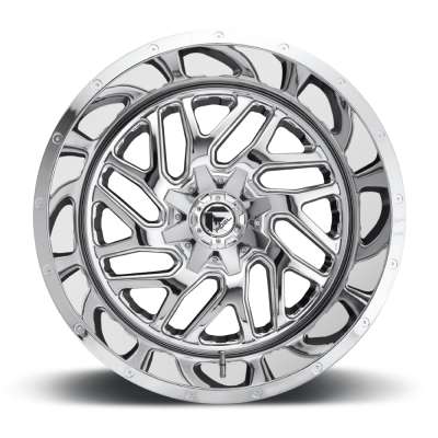 Aluminum Wheels 20X9 Triton D609 8 On 165.1 Chrome Plated 125.1 Bore 1 Offset Mesh Spoke Fuel Off Road Wheels