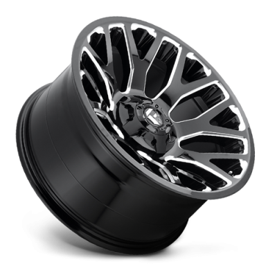 Aluminum Wheels 20X9 Warrior D623 5 On 114.3/5 On 127 Gloss Black/Milled 78.1 Bore 20 Offset Fuel Off Road Wheels