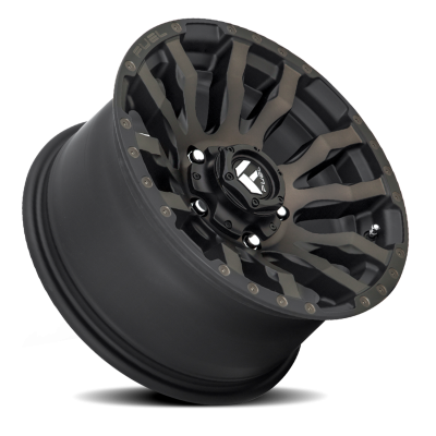 Aluminum Wheels 20X9 Blitz D674 5 On 139.7 Matte Black Double Dark Tint 78.1 Bore 1 Offset Multi Spoke Fuel Off Road Wheels