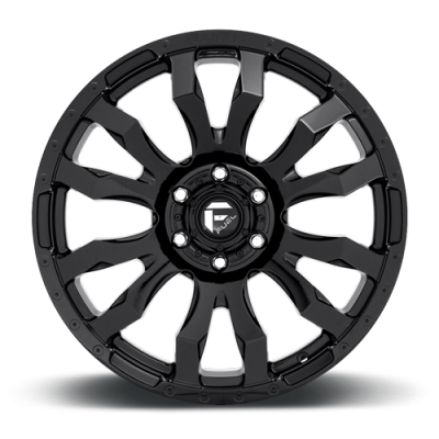 Aluminum Wheels 18X9 Blitz D675 6 On 135 Gloss Black 87.1 Bore 20 Offset Multi Spoke Fuel Off Road Wheels