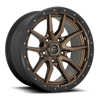 Aluminum Wheels 20X9 Rebel D681 5 On 139.7 Matte Bronze Black Bead Ring 78.1 Bore 1 Offset Fuel Off Road Wheels