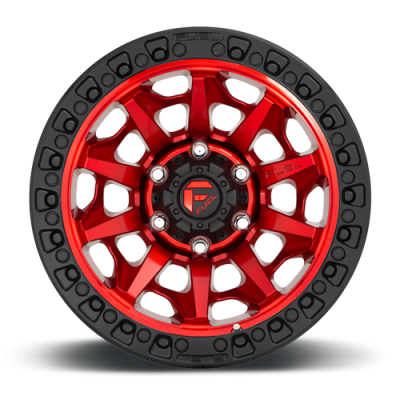Aluminum Wheels 20X9 Covert D695 5 On 139.7 Candy Red Black Bead Ring 78.1 Bore 20 Offset Multi Spoke Fuel Off Road Wheels
