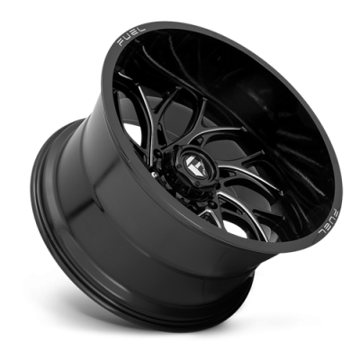 Aluminum Wheels 22X10 Runner D741 5 On 139.7 Gloss Black Milled 78 Bore -18 Offset Fuel Off Road Wheels