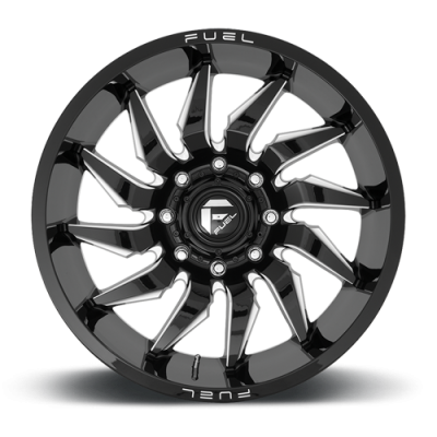 Aluminum Wheels 20X10 Saber D744 5 On 139.7 Gloss Black Milled 78 Bore -18 Offset Fuel Off Road Wheels