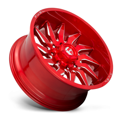 Aluminum Wheels 22X12 Saber D745 6 On 135 Candy Red Milled 87.1 Bore -44 Offset Fuel Off Road Wheels