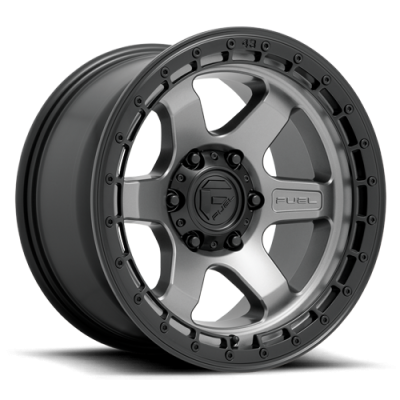 Aluminum Wheels 17X9 Block D752 6 On 135 Gunmetal Gray/Black Ring 87.1 Bore 1 Offset 6 Spoke Fuel Off Road Wheels