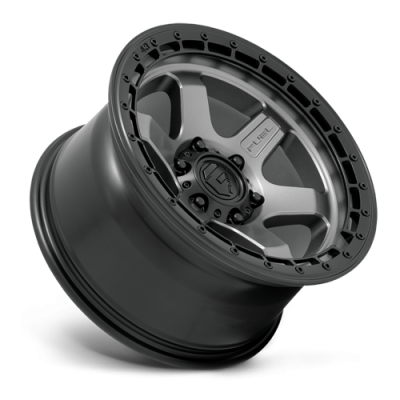 Aluminum Wheels 18X9 Block D752 6 On 120 Gunmetal Gray/Black Ring 67.06 Bore 20 Offset 6 Spoke Fuel Off Road Wheels