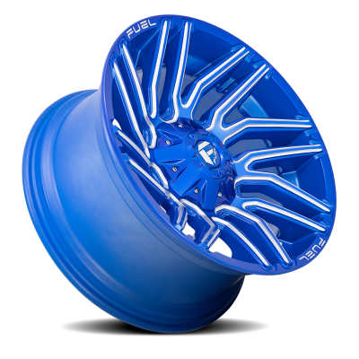 Aluminum Wheels 20X9 Typhoon D774 5 On 114.3/5 On 127 Anodized Blue Milled 78.1 Bore 1 Offset Fuel Off Road Wheels