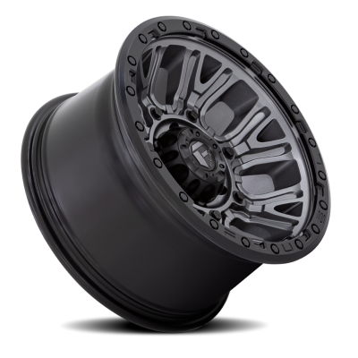 Aluminum Wheels 20X10 Traction D825 6 On 135 Gunmetal Gray/Black Ring 87.1 Bore -18 Offset Fuel Off Road Wheels