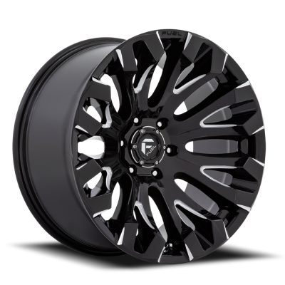 Aluminum Wheels 20X9 Quake D828 5 On 139.7 Gloss Black Milled 78.1 Bore 1 Offset Fuel Off Road Wheels