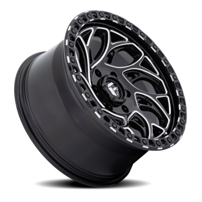 Aluminum Wheels 17X9 Runner OR D840 5 On 139.7 Gloss Black Milled 78.1 Bore 1 Offset Fuel Off Road Wheels