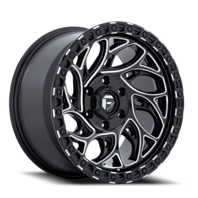 Aluminum Wheels 18X9 Runner OR D840 5 On 139.7 Gloss Black Milled 78.1 Bore 1 Offset Fuel Off Road Wheels