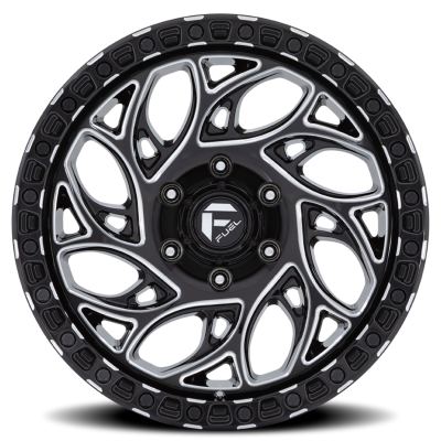Aluminum Wheels 20X9 Runner OR D840 5 On 139.7 Gloss Black Milled 78.1 Bore 20 Offset Fuel Off Road Wheels