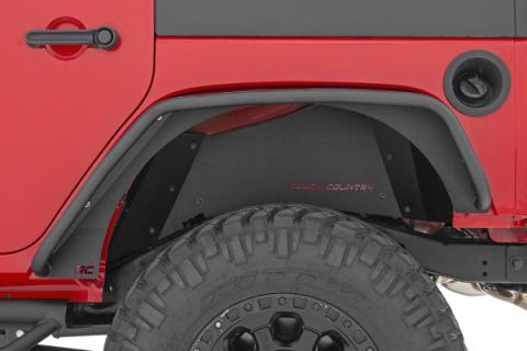 Jeep Tubular Front &amp; Rear Fender Flares Set 07-18 Wrangler JK Rough Country