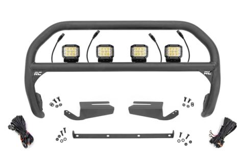 Nudge Bar 3 Inch Wide Angle Led (x4) Oe Modular Steel Ford Bronco (21-25) Rough Country