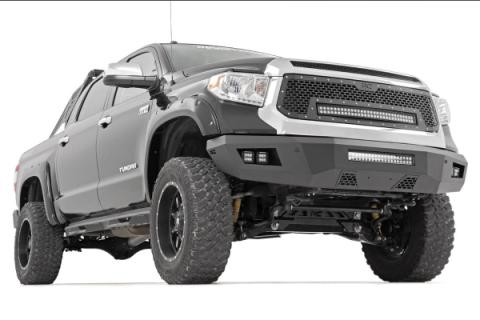 Toyota Mesh Grille w/30 Inch Dual Row Black Series LED w/Cool White DRL 14-17 Tundra Rough Country
