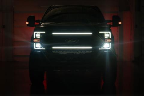 LED Light Kit Grille Mount 30 Inch DRL Ford F-250/F-350 Super Duty (17-22) Rough Country