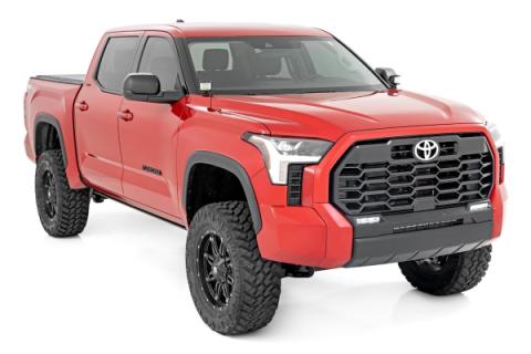 LED Light Kit Ditch Mount 2 Inch Black Pair Spot Toyota Tundra (22-26) Rough Country