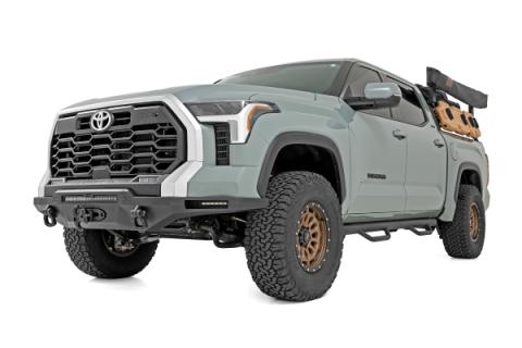 Hybrid Front Bumper 12000S Black LED w/ White DRL Toyota Tundra (22-26) Rough Country