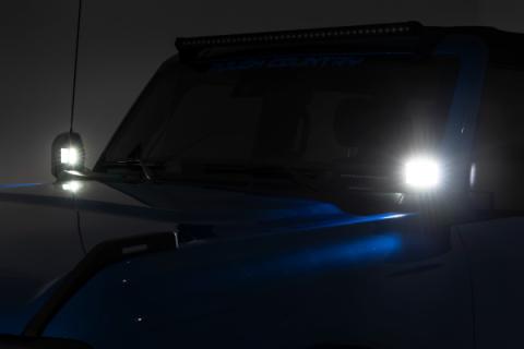LED Light Kit Ditch Mount 2 Inch Spectrum Pair Spot Pattern Ford Bronco (21-25) Rough Country