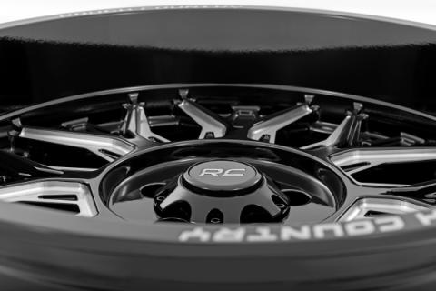 86 Series Wheel One-Piece Gloss Black 20x10 8x6.5 -19mm Rough Country