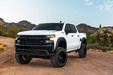 Fender Flares Defender GXP Lakeshore Blue Chevy Silverado 1500 (19-26) Rough Country