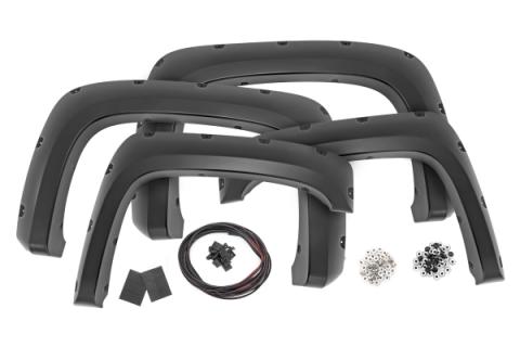 Pocket Fender Flares GBA Black Chevy Silverado 1500/2500HD/3500HD (07-14) Rough Country