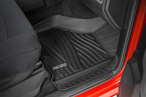 Flex-Fit Floor Mats FR &amp; RR Crew Cab Ram 1500 2WD/4WD (2012-2018 &amp; Classic) Rough Country