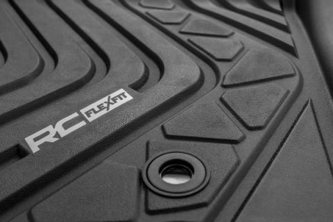 Flex-Fit Floor Mats Front Toyota Tacoma 2WD/4WD (2016-2023) Rough Country
