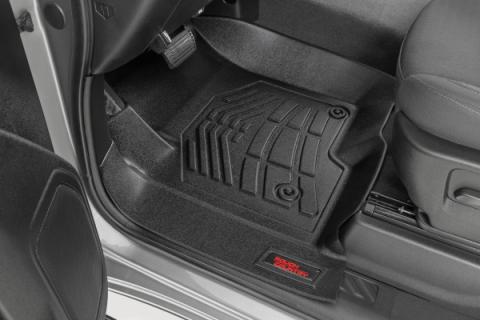 Sure-Fit Floor Mats FR &amp; RR FR Bucket Crew Silverado/Sierra 1500/2500HD/3500HD (19-26) Rough Country
