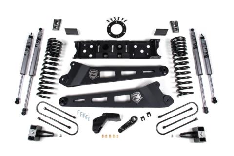 19-24 RAM 3500 4.5 Inch Radius 3 Inch Rear Block Without Overload Diesel 6-Bolt T-Case Fox Adventure Shocks Zone Offroad