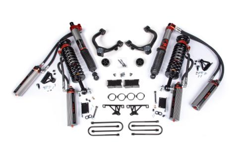 25-26 Chevy Tb/GMC AT4 1500 4WD 1.0 Inch Suspension Lift Kit, 0.5 Inch Rear, Block - Fox 3.0 Factory Race Series C/O Front, Fox 3.0 Factory Race Series Rear BDS Suspension