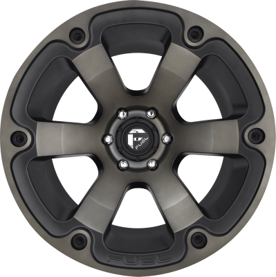 Aluminum Wheels 20X9 Beast D564 6 On 120 Matte Black/Machined Dark Tint 67 Bore 1 Offset 6 Spoke Fuel Off Road Wheels