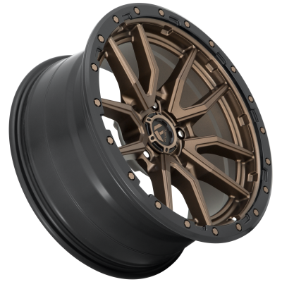 Aluminum Wheels 18X9 Rebel D681 5 On 139.7 Matte Bronze Black Bead Ring 78.1 Bore 1 Offset Fuel Off Road Wheels