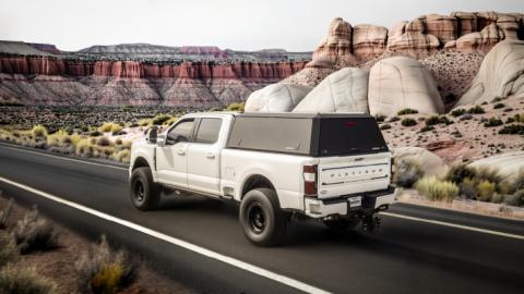 F-250/F-350 Truck Bed Cap SmartCap Edge Defender OEM White 23-26 Ford F-250/F-350 Super Duty 6.5 Foot Standard Bed RSI SmartCap