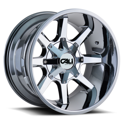 Cast Aluminum Wheels Busted 9100 CH 20x9 Chrome 6 On 135/6 On139.7 Bolt Pattern 0 Offset Cali Offroad Wheels