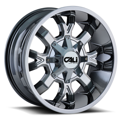 Cast Aluminum Wheels Dirty 9104 CH 20x9 Chrome 6 On 120/6 On139.7 Bolt Pattern 18 Offset Cali Offroad Wheels