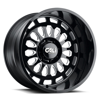 Cast Aluminum Wheels Paradox 9113 GB 20x10 Milled Spokes Gloss Black 6 On 139.7 Bolt Pattern -25 Offset Cali Offroad Wheels