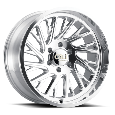 Cast Aluminum Wheels Purge 9114 PO 20x10 Milled Spokes Polished Silver 6 On 135 Bolt Pattern -25 Offset Cali Offroad Wheels