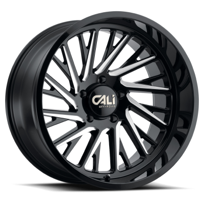 Cast Aluminum Wheels Purge 9114 GB 20x10 Milled Gloss Black 8 On 170 Bolt Pattern -25 Offset Cali Offroad Wheels