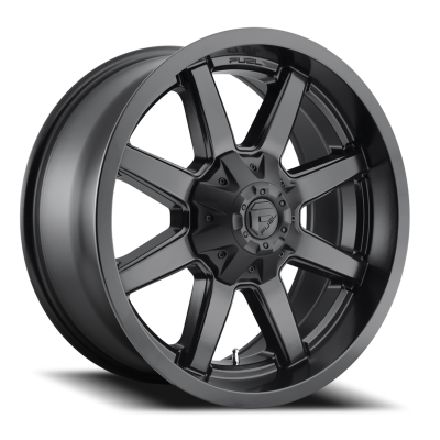 Aluminum Wheels 20X9 Maverick D436 8 On 165.1 Satin Black 125.1 Bore 20 Offset 8 Spoke Fuel Off Road Wheels